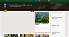 Desktop Screenshot of megforest.gov.in
