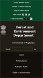 Mobile Screenshot of megforest.gov.in