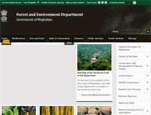 Tablet Screenshot of megforest.gov.in
